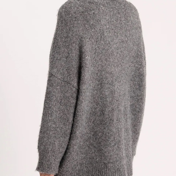 Gryy oversized Express sweater in Slate Heather Gray 2915 NWT - Picture 5 of 12